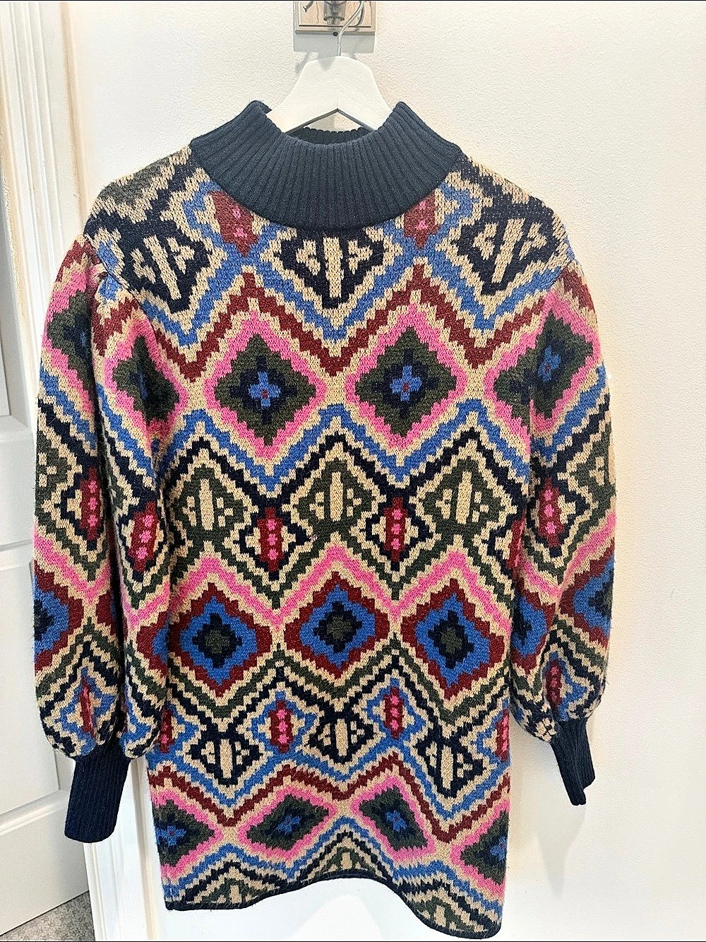 Farm Rio Rauti Sweater Dress, Size Small - Picture 2 of 3